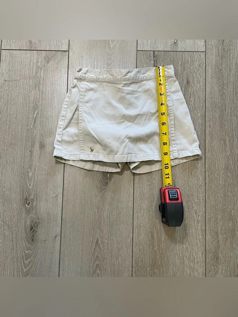 Polo Ralph Lauren 4T White Tennis Skort Old Money Aesthetic Tan Y2k Vintage‎